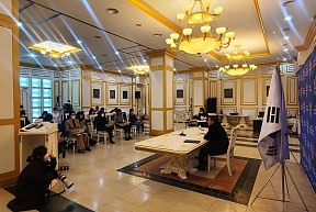 안드레이 쿨릭 주한 러시아 대사의 기자회견 안드레이 쿨릭 주한 러시아 대사의 기자회견